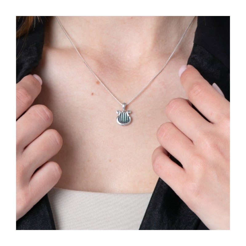 שרשרת תליון כסף סטרלינג המלך דודס נבל ... | תליון יהודי